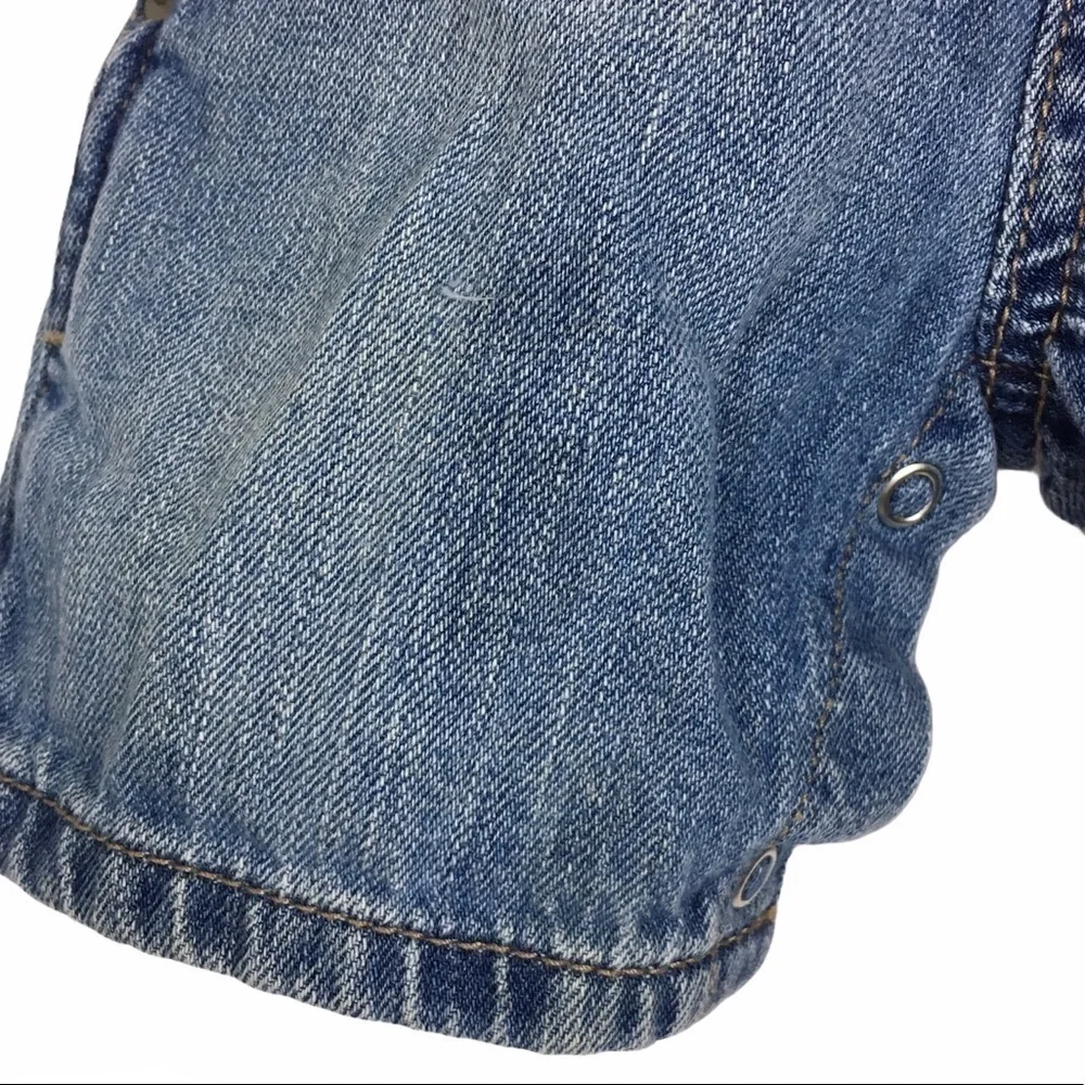THE CHILDREN’S PLACE Overalls Denim Light Medium Wash 100% Cotton Size 12-18M